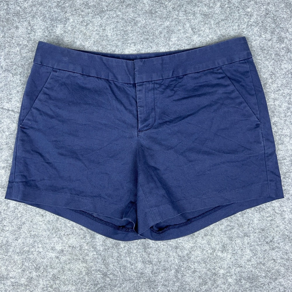 Lilly Pulitzer Shorts Womens 4 Navy Blue‎ Chino Short Casual Summer 4" Inseam